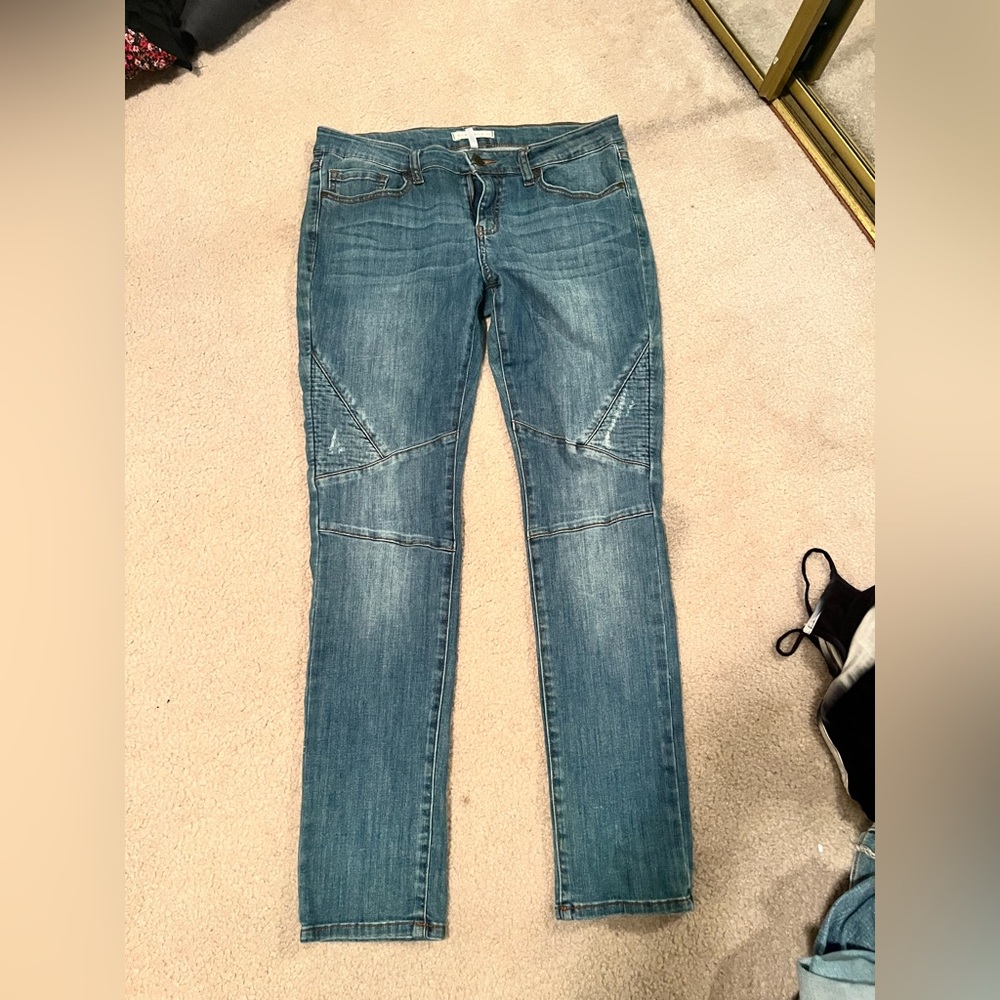 Denim Box Skinny Jeans